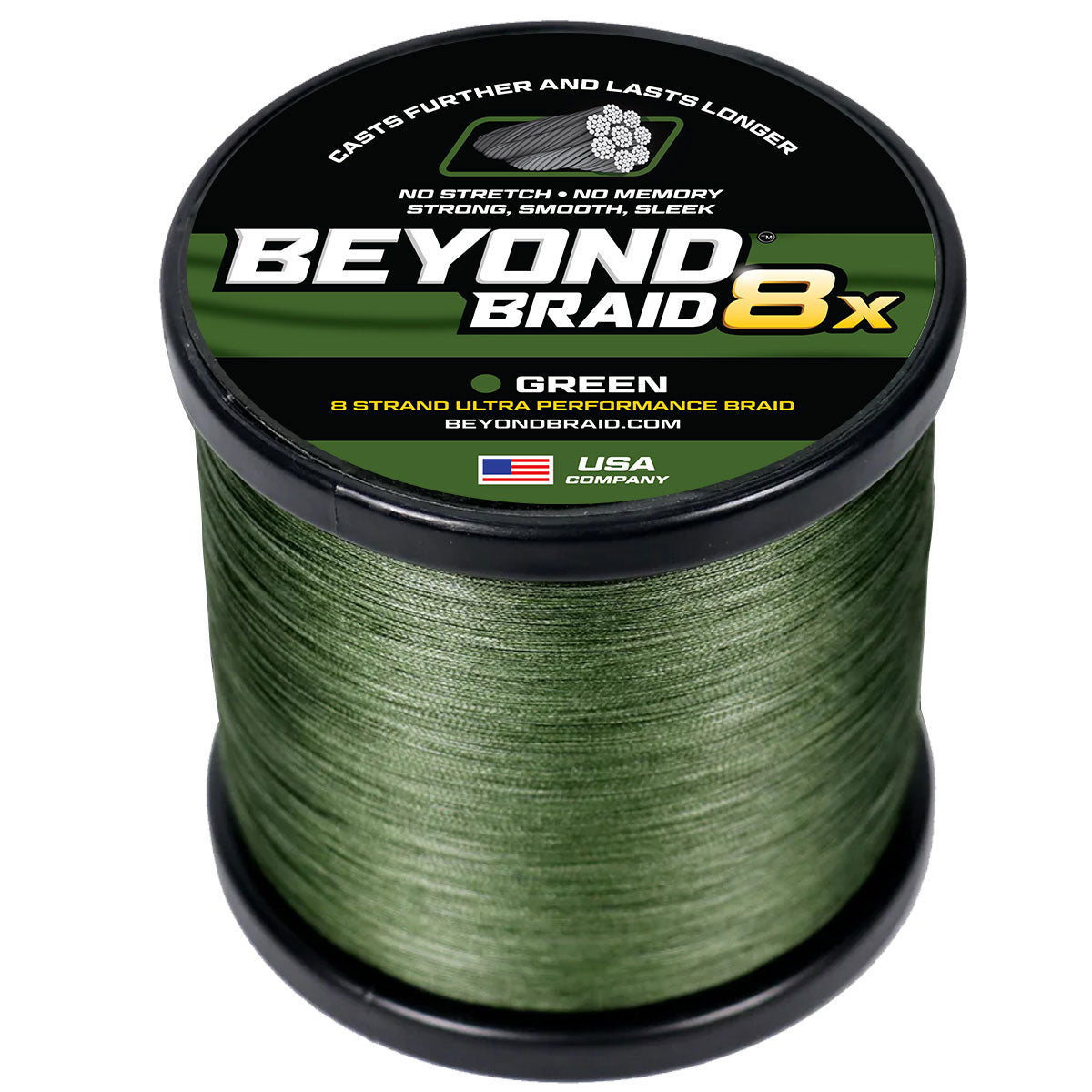 8 strand green braided fishing line for smooth casting