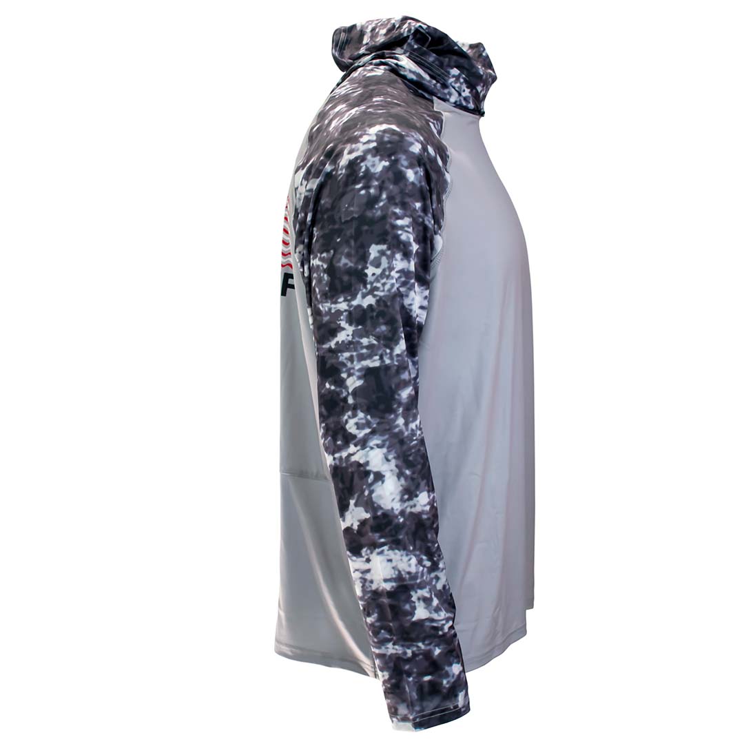 WindRider Atoll Hooded Fishing Shirt with built-in gaiter UPF 50+
