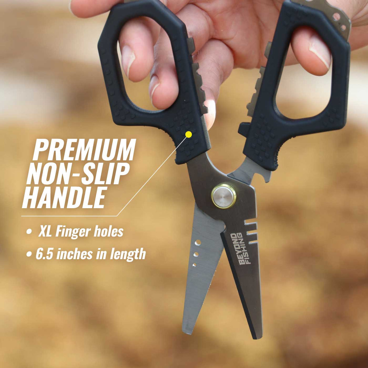 Beyond Fishing 6.5&quot; Pro Shears – Premium Braid Cutting Scissors
