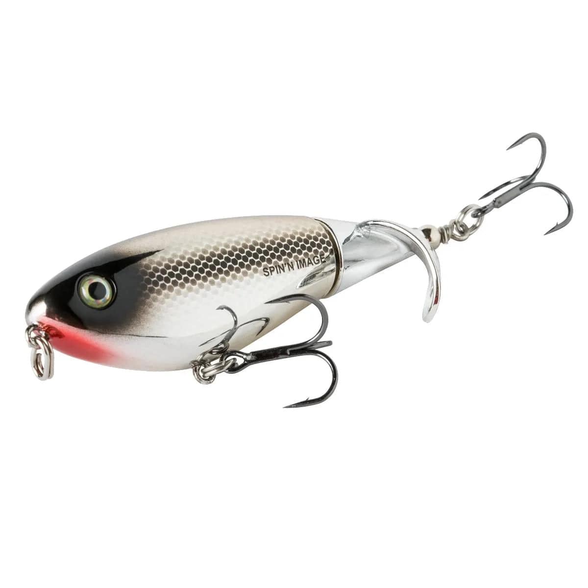 Baits Heddon Spin&#39;n Image Topwater Plopper Black Shiner Heddon Spin&#39;n Image Topwater Plopper - Pescador Fishing Supply