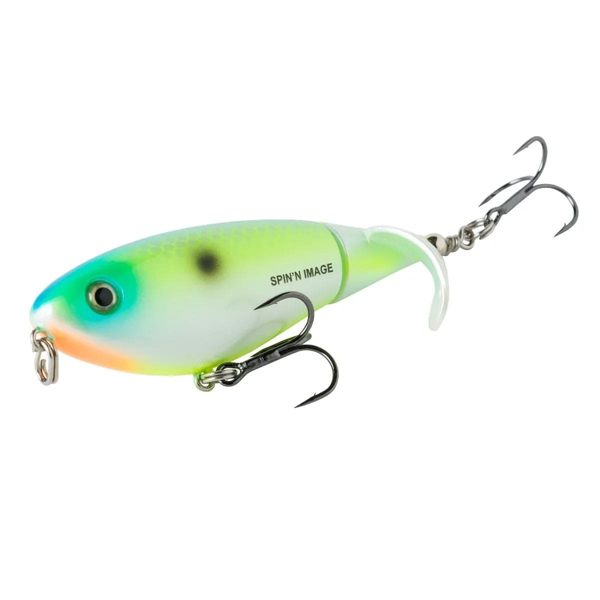 Baits Heddon Spin&#39;n Image Topwater Plopper Citrus Silver Heddon Spin&#39;n Image Topwater Plopper - Pescador Fishing Supply