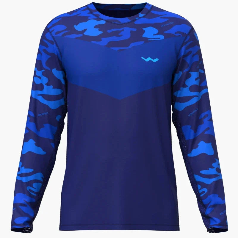 Fishing Shirt HELIOS Long Sleeve Fishing Shirt – UPF 50+ HelioTec™ Fabric Blue Camo / S HELIOS Long Sleeve Fishing Shirt – UPF 50+ – Pescador Fishing Supply