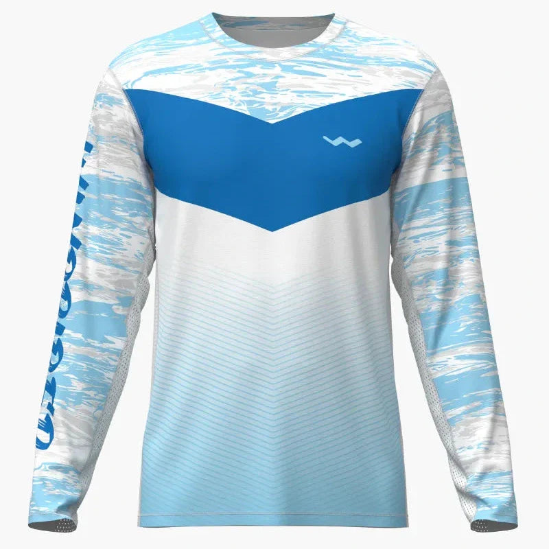 Fishing Shirt HELIOS Long Sleeve Fishing Shirt – UPF 50+ HelioTec™ Fabric Glacial Lake / S HELIOS Long Sleeve Fishing Shirt – UPF 50+ – Pescador Fishing Supply