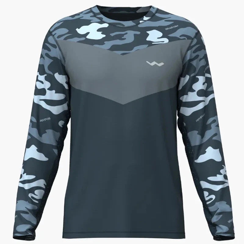 Fishing Shirt HELIOS Long Sleeve Fishing Shirt – UPF 50+ HelioTec™ Fabric Grey Camo / S HELIOS Long Sleeve Fishing Shirt – UPF 50+ – Pescador Fishing Supply