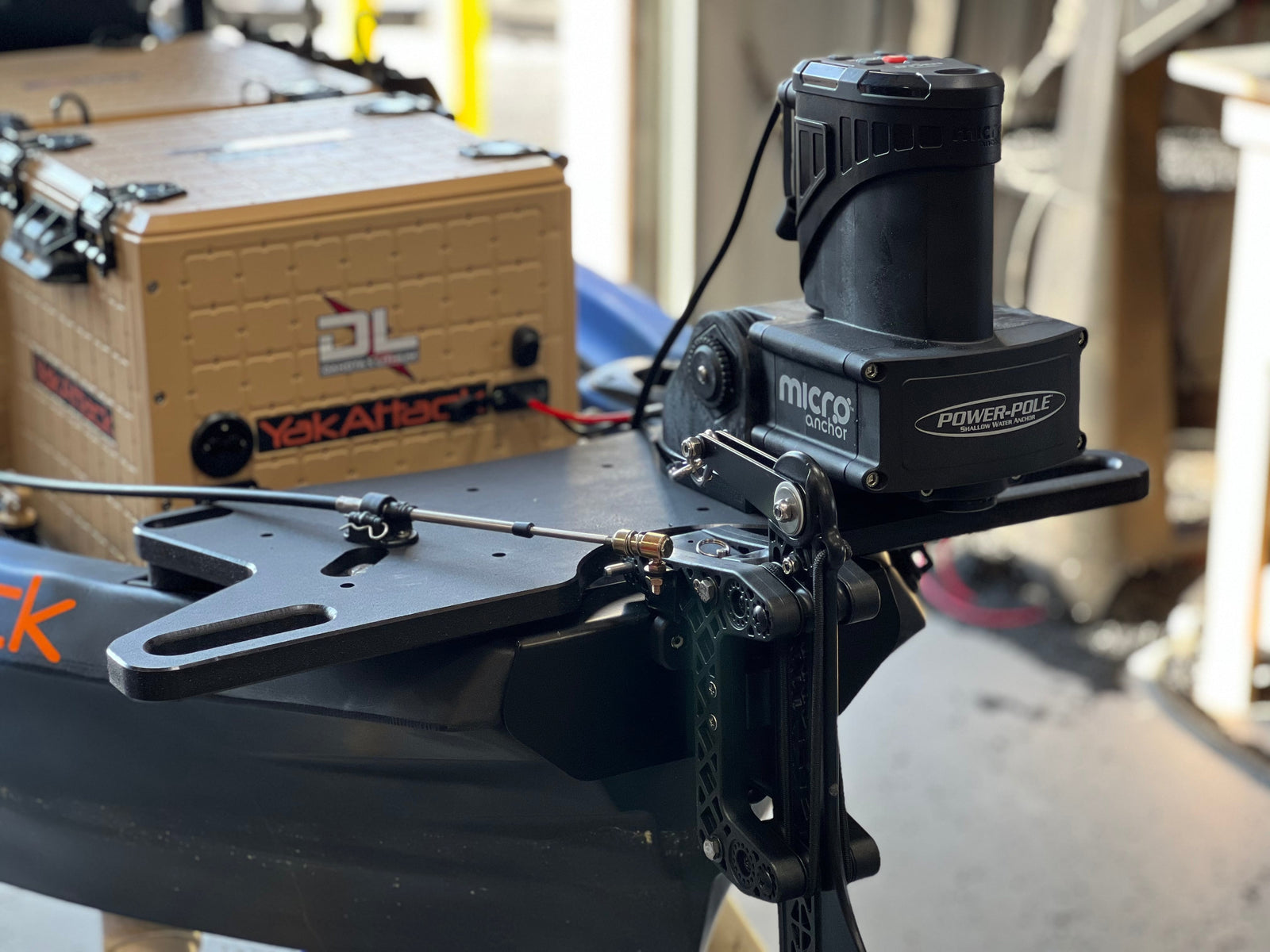 stern mounting plate for NuCanoe Unlimited kayak