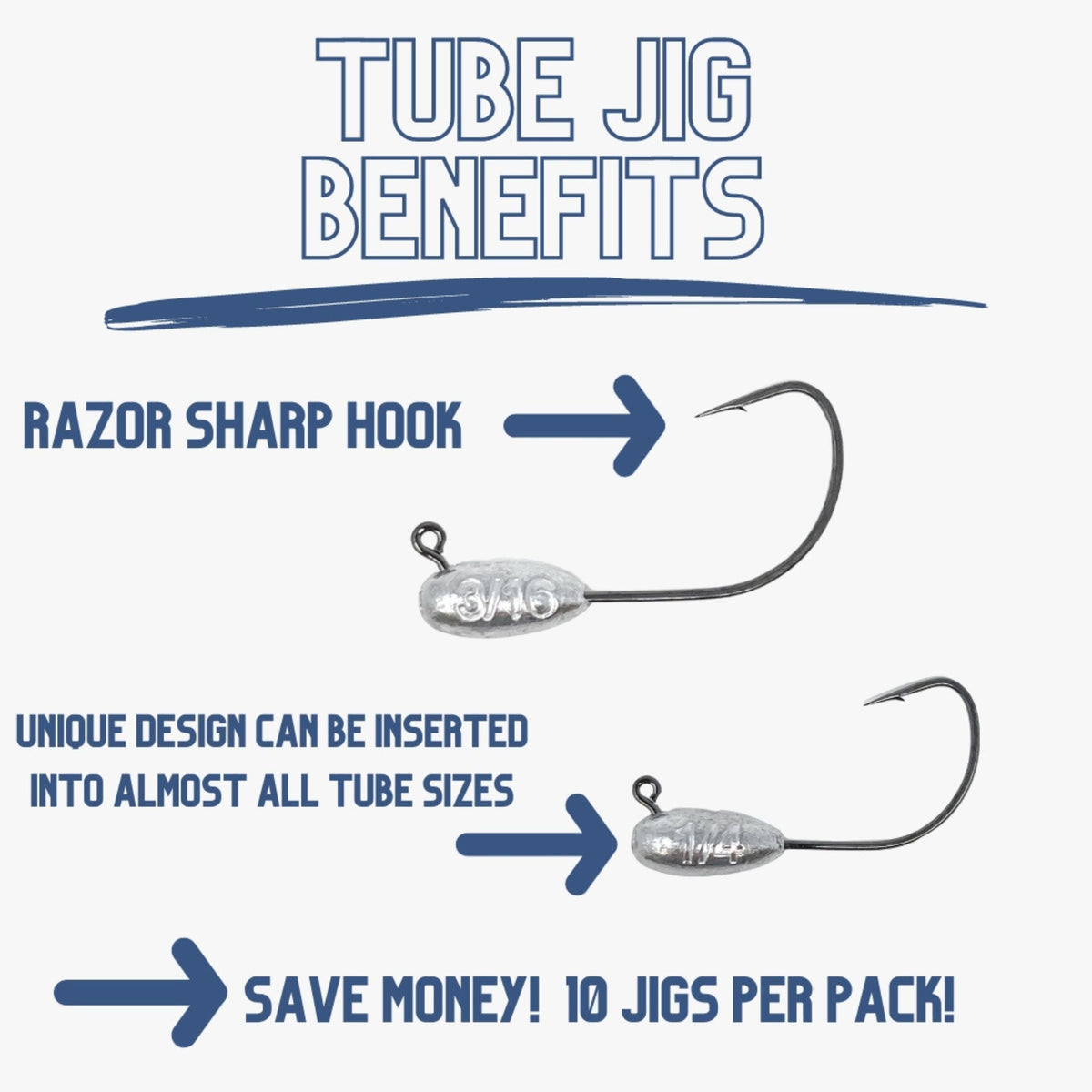lead tube jig head sensitive bass trout crappie