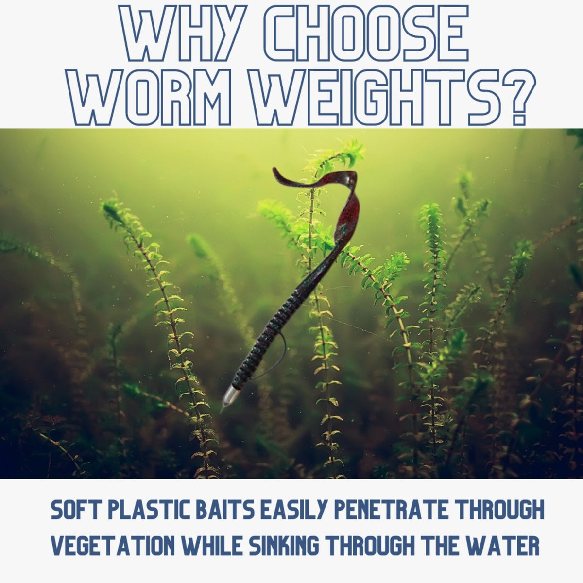 Reaction Tackle Lead Worm Weights (25-Pack)