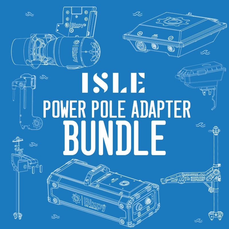 ISLE/Bixpy K-1 Outboard Kit - Power Pole Adapter + Steering Bundle ISLE/Bixpy K-1 Outboard Kit - Power Pole Adapter + Steering Bundle