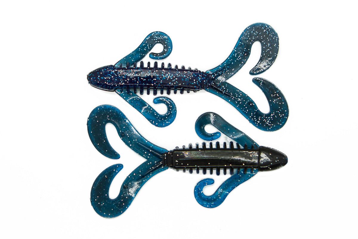 Soft Plastic J-Bug Black Blue Silver J-Bug