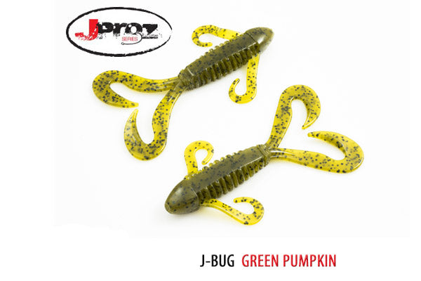 Soft Plastic J-Bug Green Pumpkin J-Bug