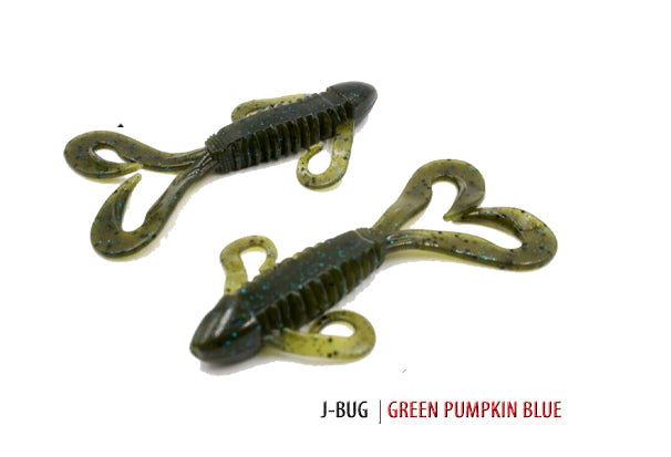 Soft Plastic J-Bug Green Pumpkin J-Bug