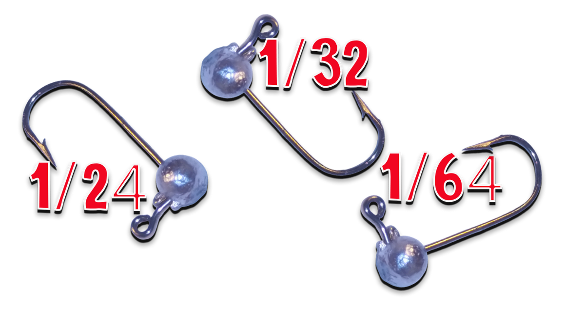 Crappie Man Jigs Round Jig Heads | 1/64 to 1/16 oz