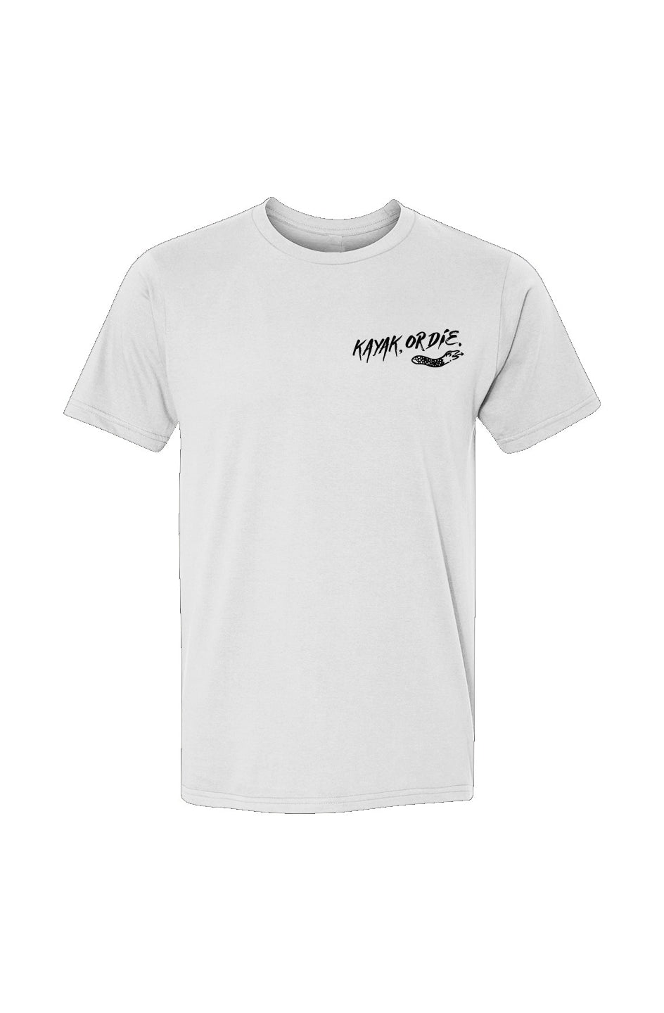 Fishing Shirt Kayak, or Die™ Chest Logo Tee white / s Kayak Fishing T-Shirt | Breathable Ring Spun Cotton Tee