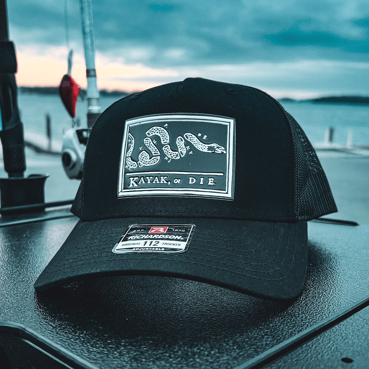 Fishing Hats Kayak, or Die™ Richardson 112 Trucker Hat - Snapback Richardson 112 Kayak Fishing Hat | Breathable Snapback
