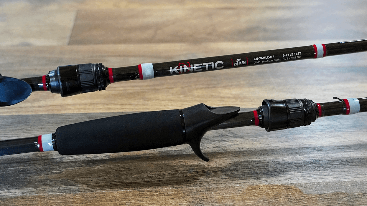 Baitcasting Fishing Rods Kinetic 7’6″ Medium Light Casting Rod – Mod-Fast Action Kinetic 7’6″ Medium Light Casting Rod – Pescador Fishing Supply