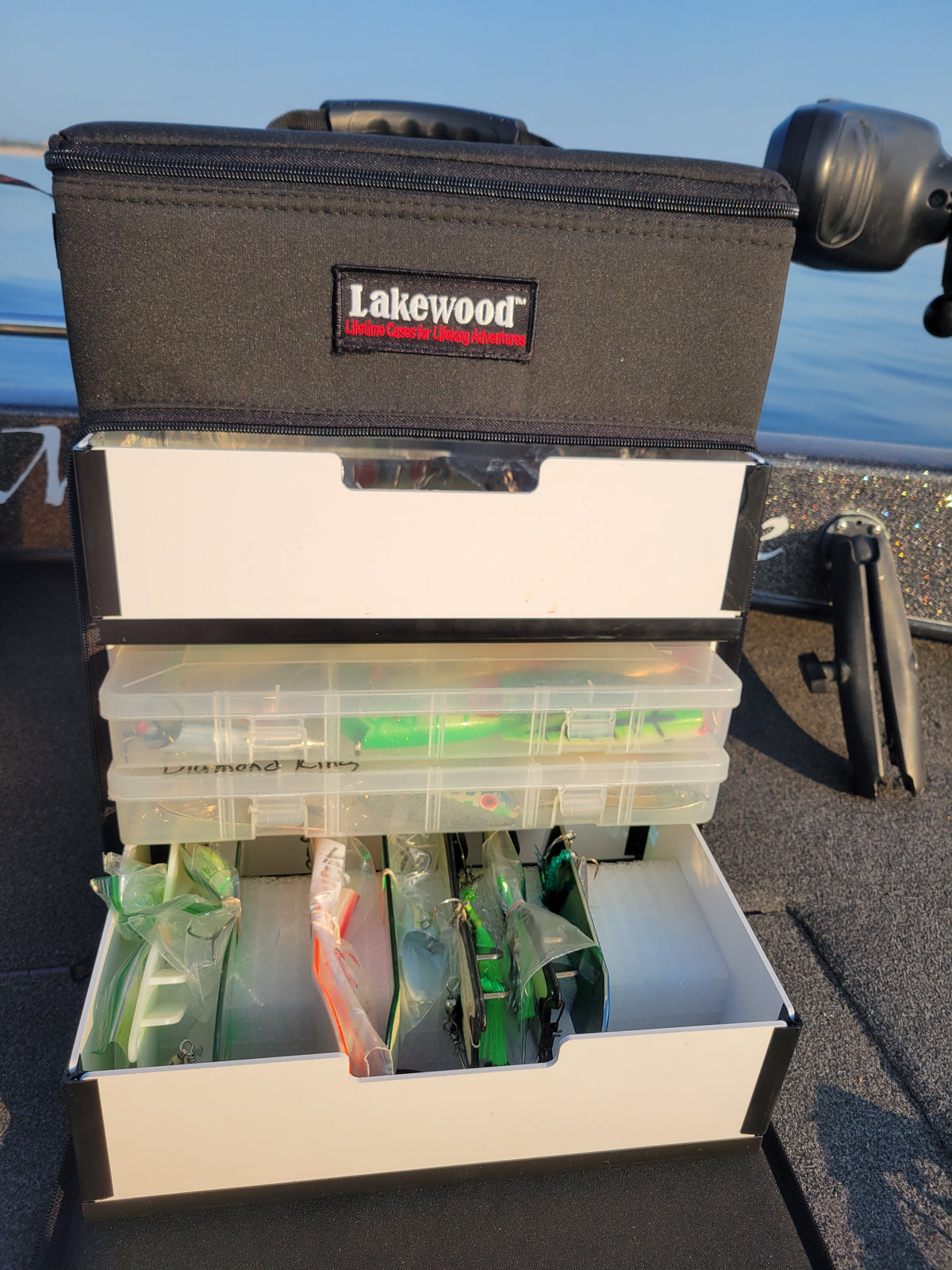 Tackle Boxes Lakewood Magnum Top Shelf Tackle Box – All-Species Fishing Storage Lakewood Magnum Top Shelf Tackle Box – Custom All-Species Storage