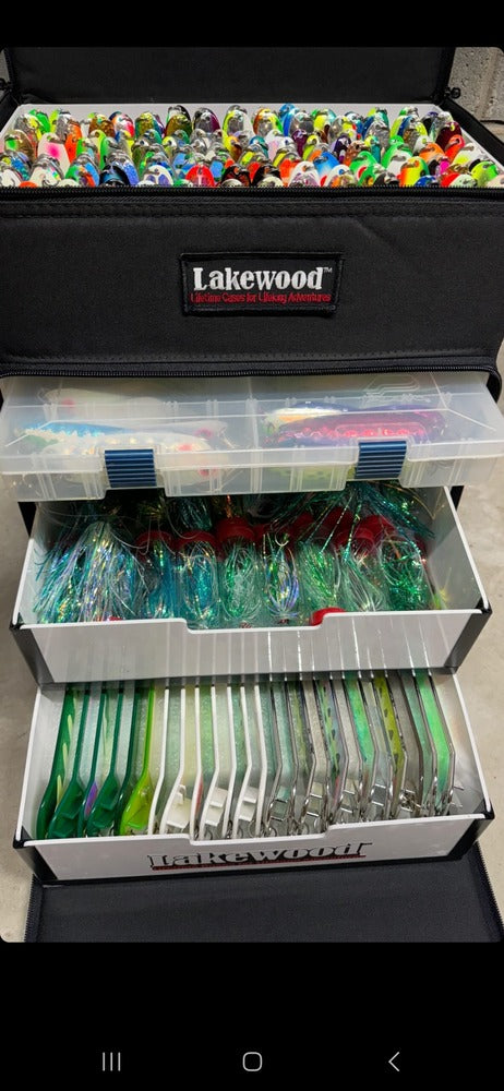 Tackle Boxes Lakewood Magnum Top Shelf Tackle Box – All-Species Fishing Storage Lakewood Magnum Top Shelf Tackle Box – Custom All-Species Storage