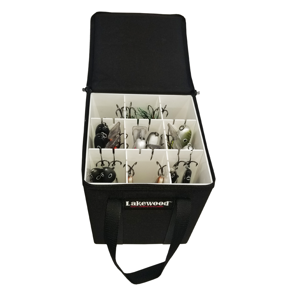 Tackle Boxes Lakewood Shallow Invader Tackle Box – Musky & Pike Crankbait Case Black Lakewood Shallow Invader Musky & Pike Crankbait Tackle Box