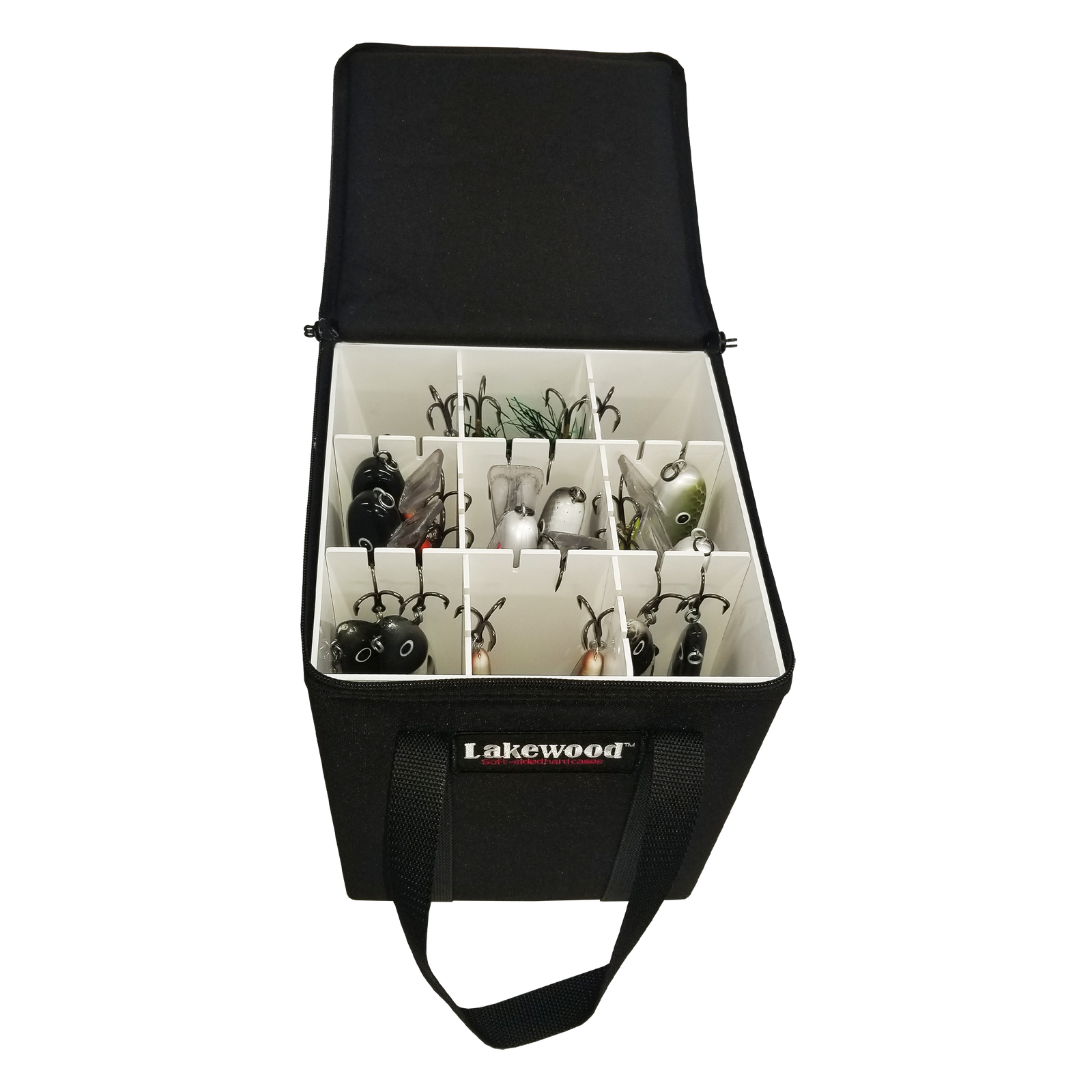 Tackle Boxes Lakewood Shallow Invader Tackle Box – Musky & Pike Crankbait Case Black Lakewood Shallow Invader Musky & Pike Crankbait Tackle Box