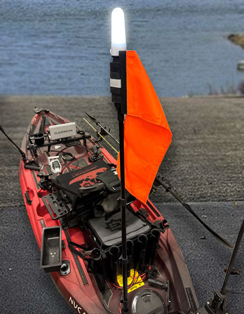 YakGadget BeaconFlex Telescopic Kayak Safety Light & Flag
