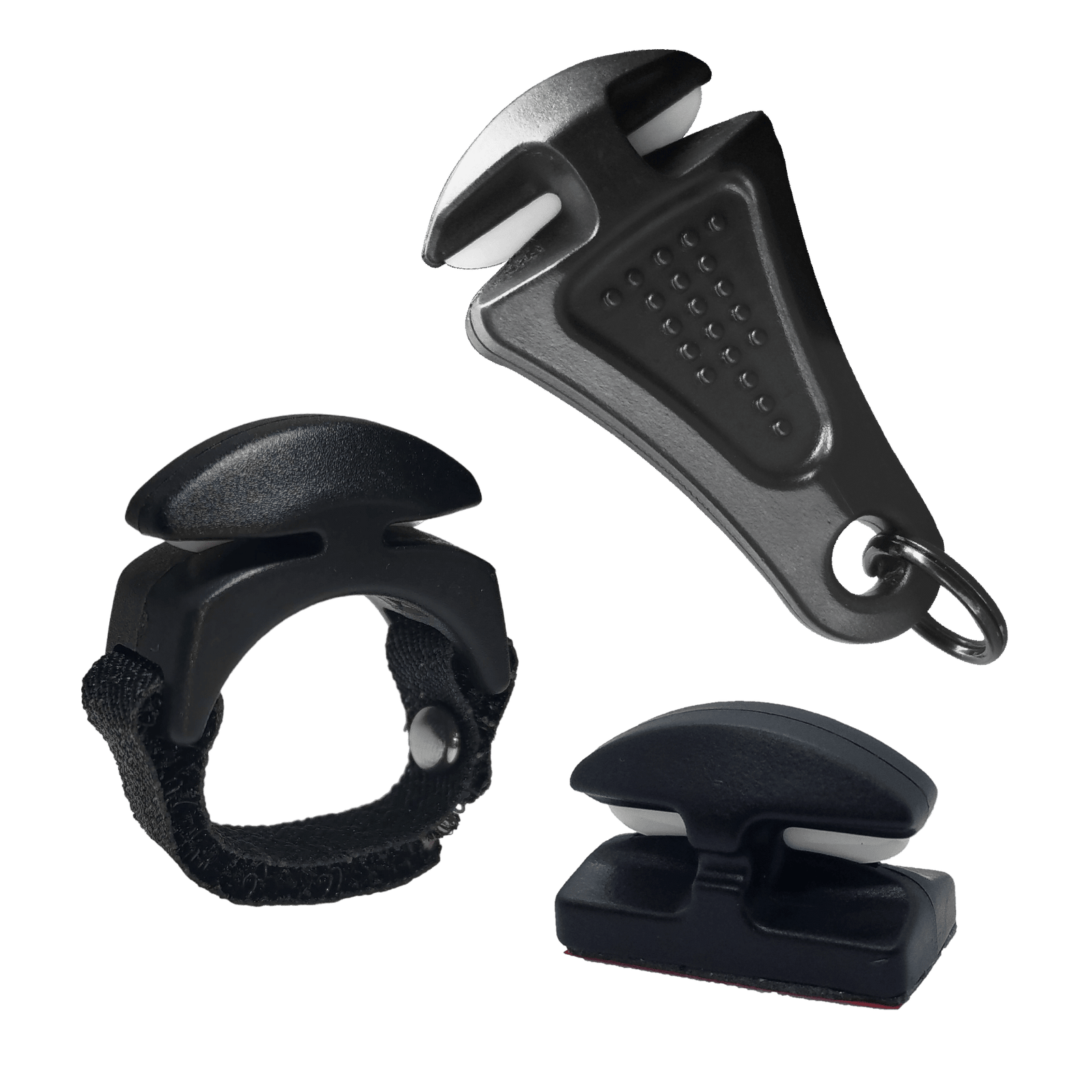 Fishing Accessories Line Cutterz "TRIPLE PLAY" Fishing Line Cutter Multi-Pack Stealth Black / Large Hang-Packaging Line Cutterz Fishing Line Cutter Multi-Pack - Pescador Fishing Supply