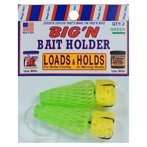 Baits Magic Bait Big&#39;N Bait Holder Green / Yellow Magic Bait Big&#39;N Bait Holder - Pescador Fishing Supply