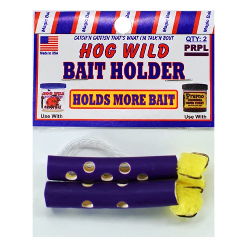 Baits Magic Bait Hog Wild Purple Bait Holder Tubes - 2 Pack Magic Bait Hog Wild Bait Holder Tubes | Pescador Fishing Supply