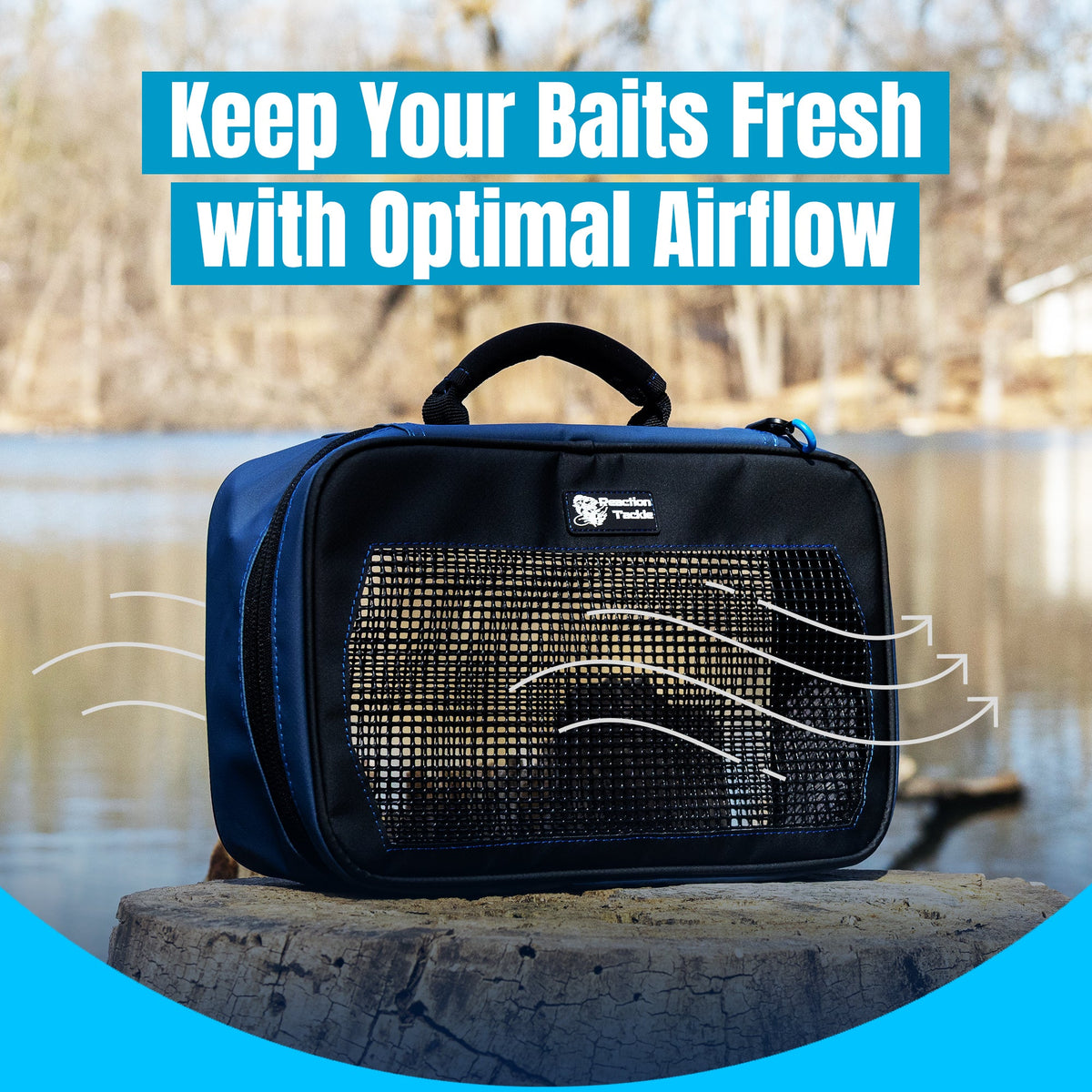 Reaction Tackle Breathable Mesh Bait Binder &amp; Tackle Storage