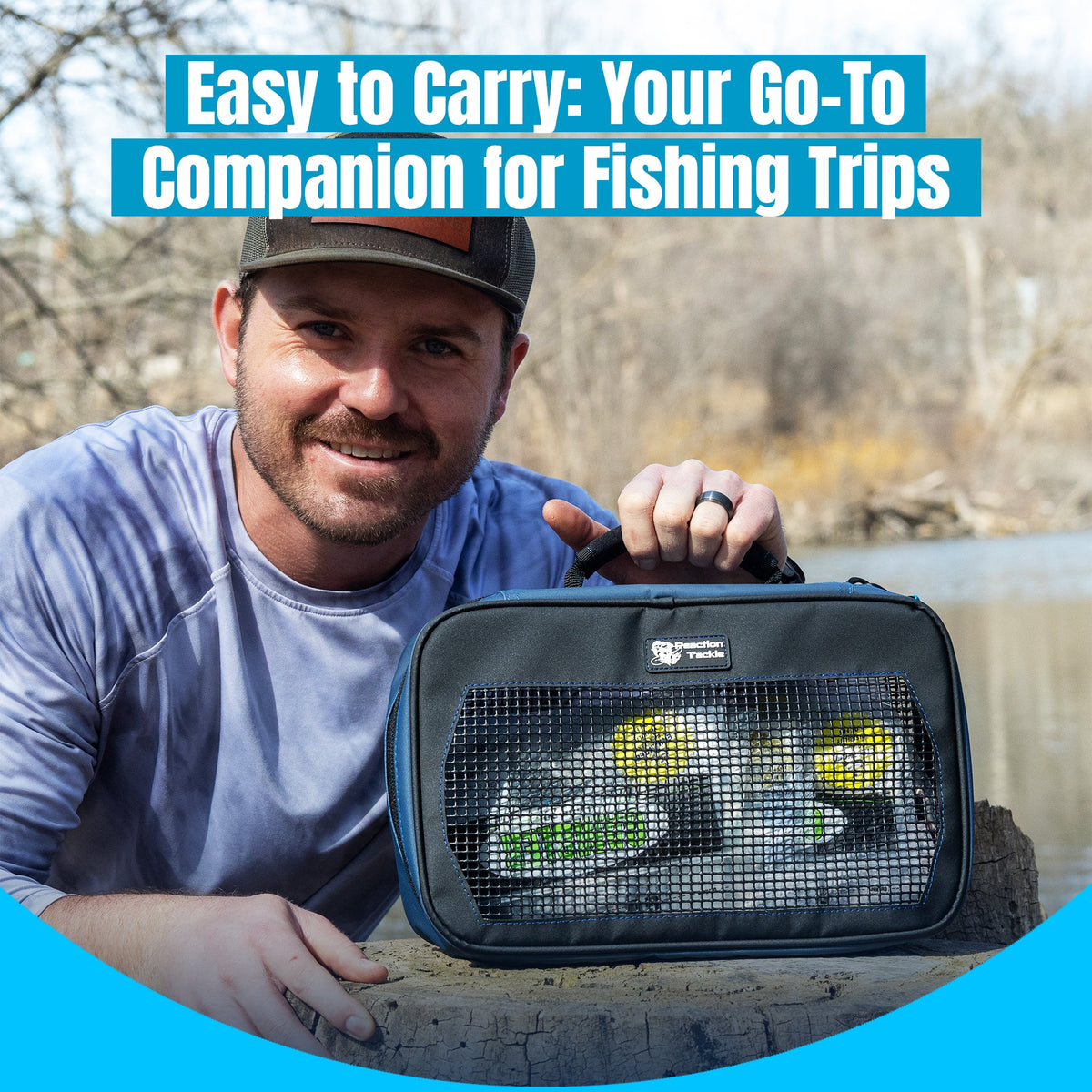 Reaction Tackle Breathable Mesh Bait Binder &amp; Tackle Storage