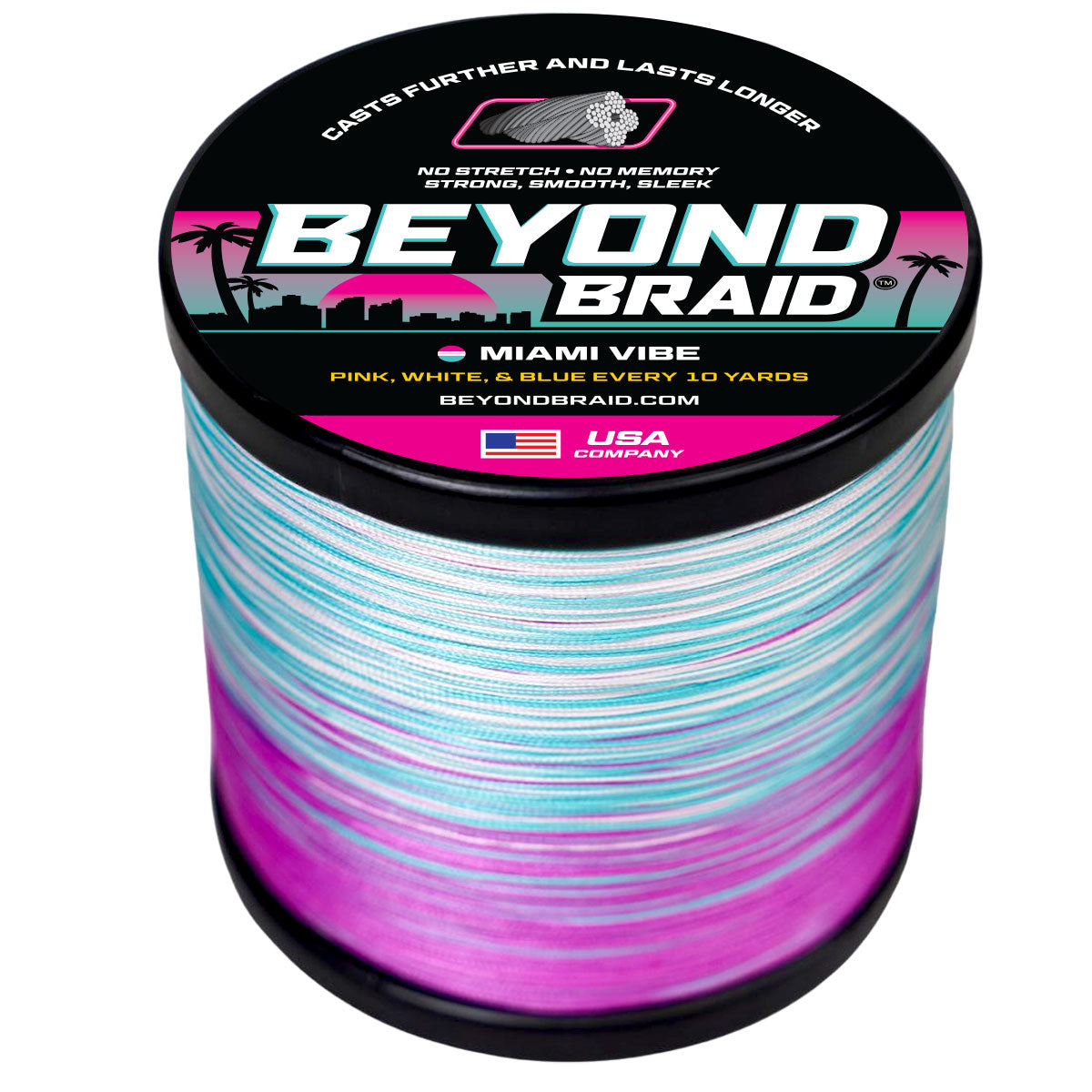 Beyond Braid Miami Vibe line with no stretch and high sensitivity