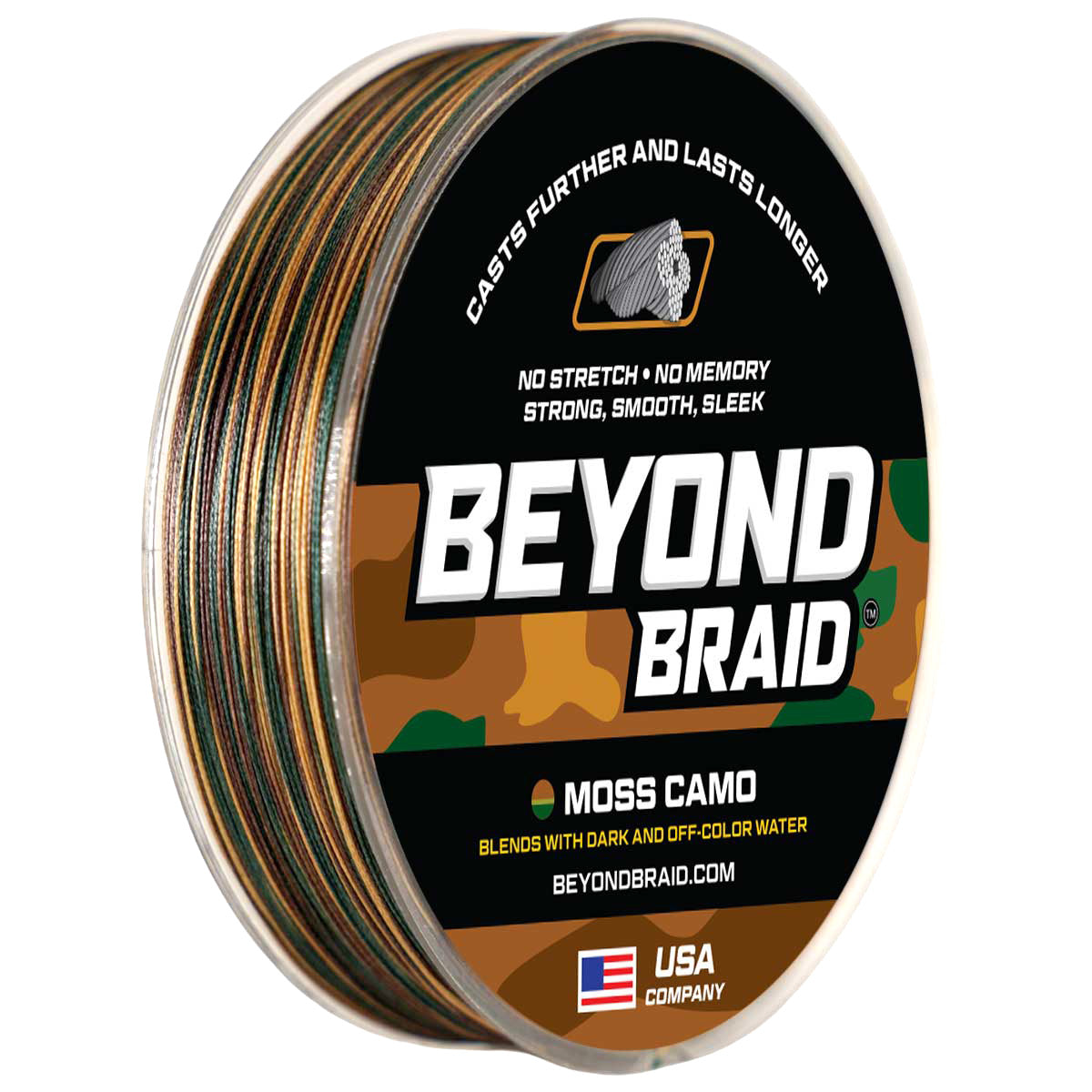 Beyond Braid Moss Camo Braided Fishing Line