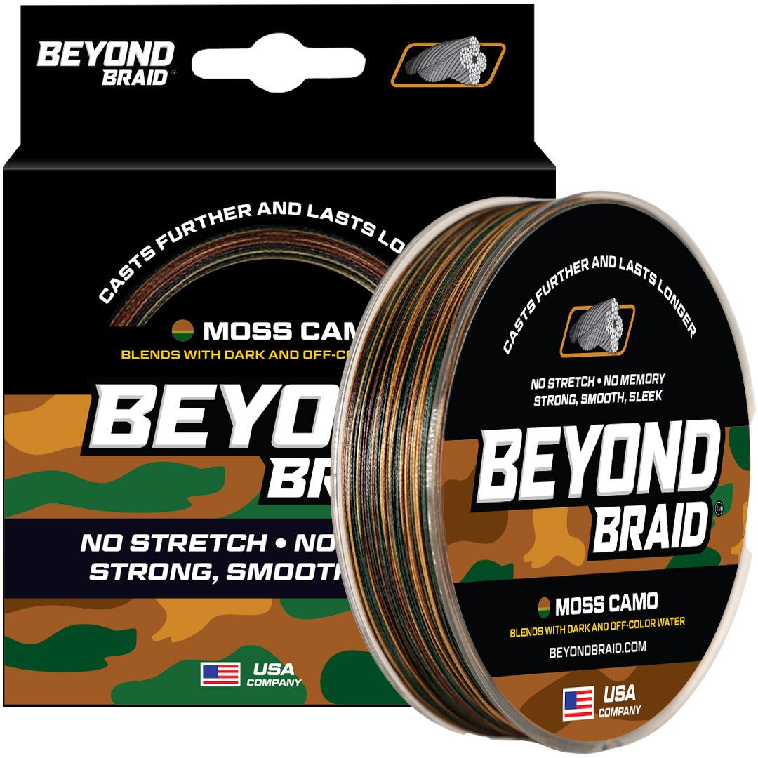Beyond Braid Moss Camo Braided Fishing Line