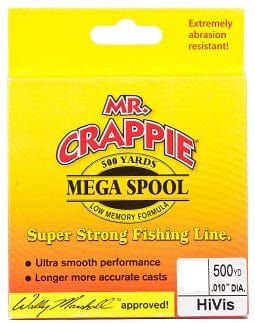 Line Mr. Crappie Hi-Vis Monofilament Fishing Line 4lb / 500 yds Mr. Crappie Hi-Vis Monofilament Fishing Line - Pescador Fishing Supply