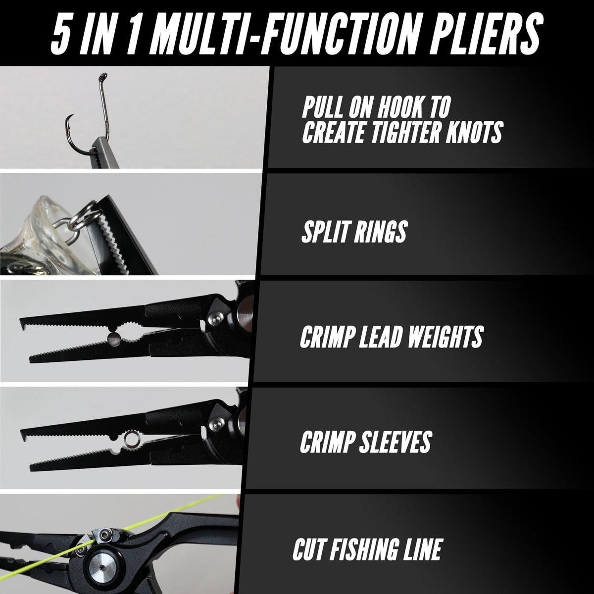 8-inch saltwater fishing pliers corrosion resistant