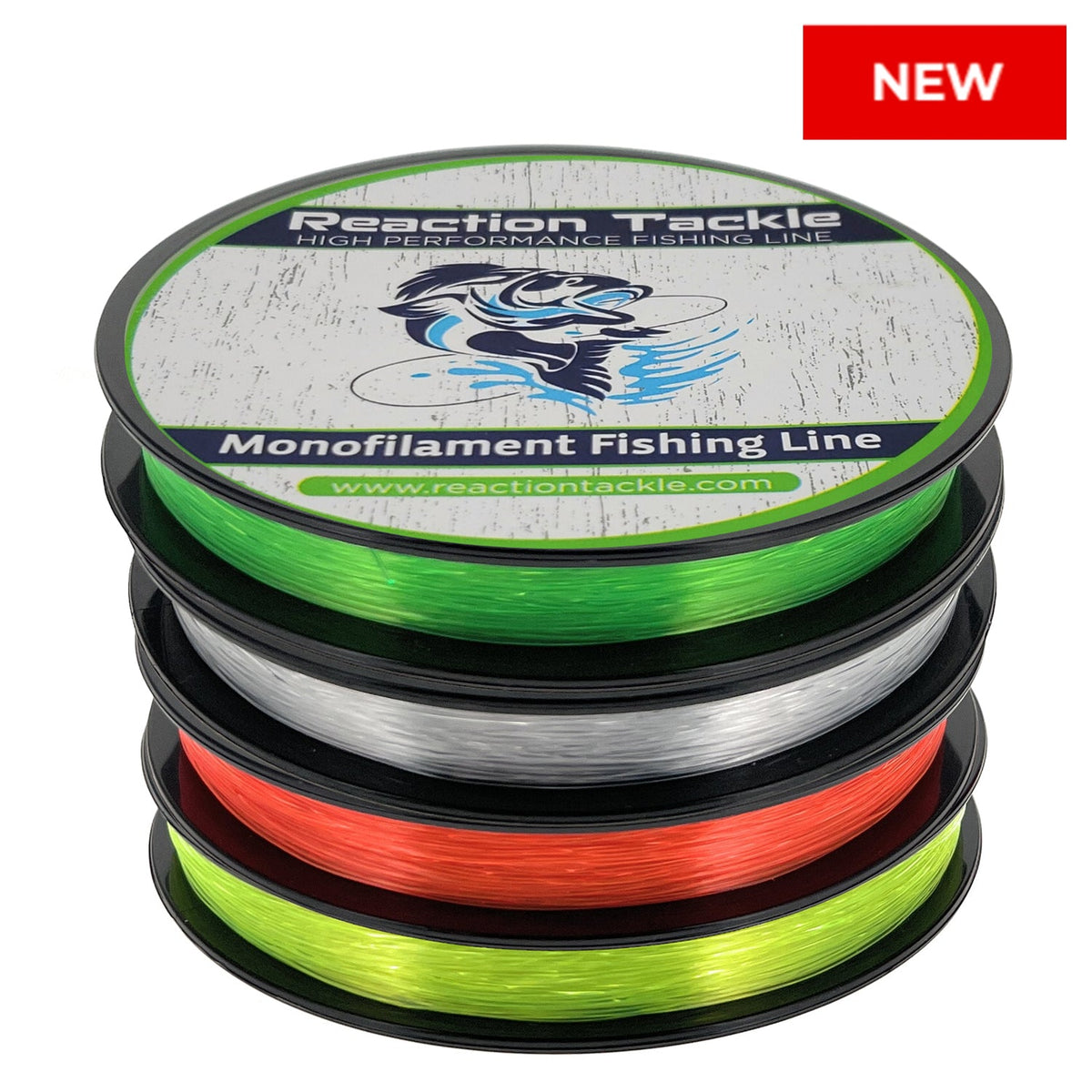 Reaction Tackle Monofilament Fishing Line 350yd Spools