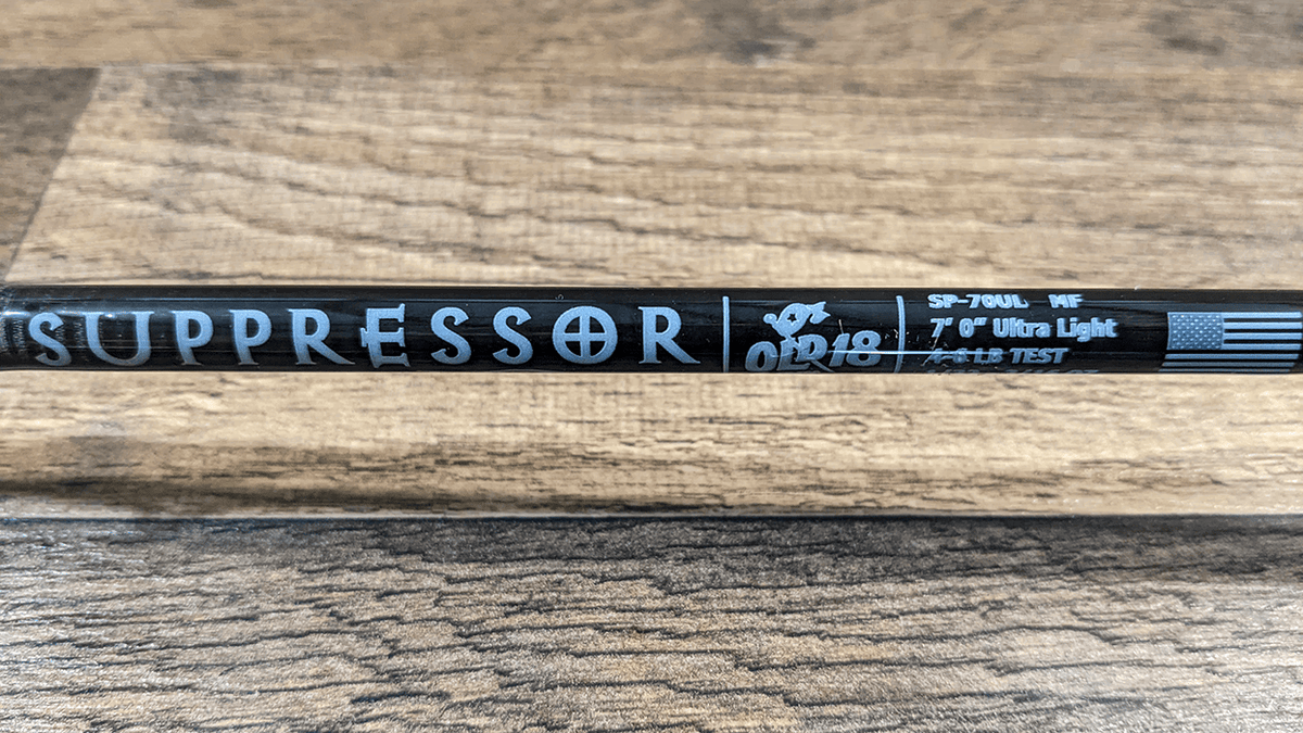 Spinning Fishing Rods OLD 18 Suppressor 7'0" Ultra Light Spinning Rod Mod-Fast 7'0" Ultralight Spinning Rod Mod-Fast | OLD 18 Suppressor Carbon