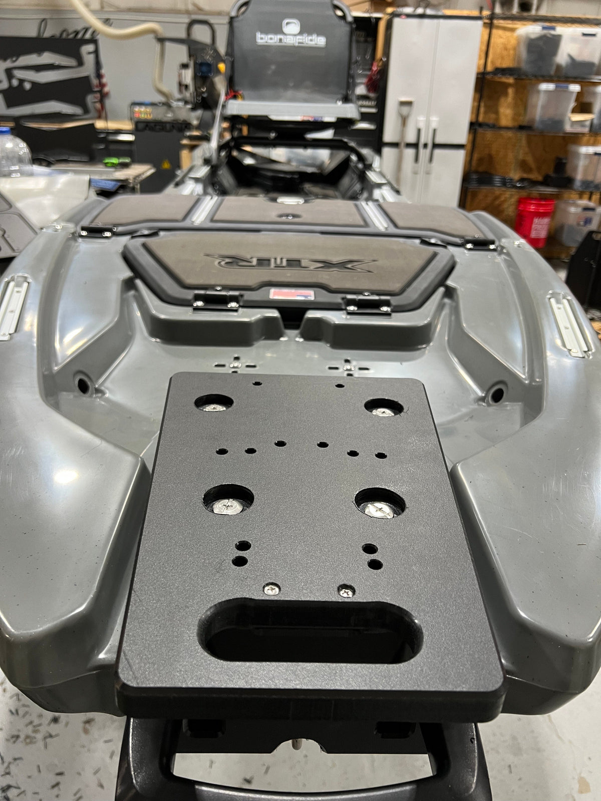 Bow Mount Plates One Objective Bow Mount Trolling Motor Plates Bonafide XTR 130 Bow Mount Trolling Motor Plate – One Objective Universal Fit