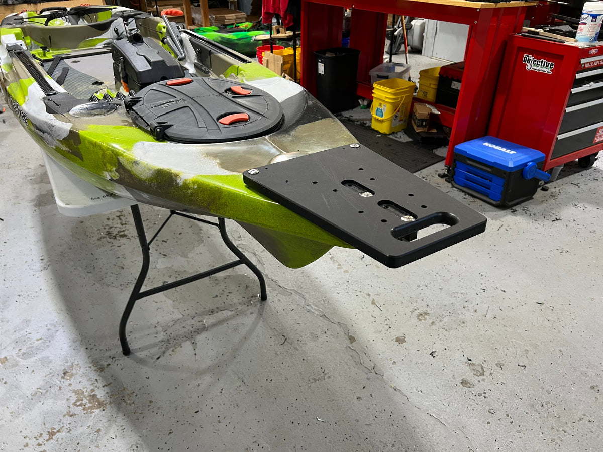 Bow Mount Plates One Objective Bow Mount Trolling Motor Plates Feel Free Moken 12.5 Bow Mount Trolling Motor Plate – One Objective Universal Fit