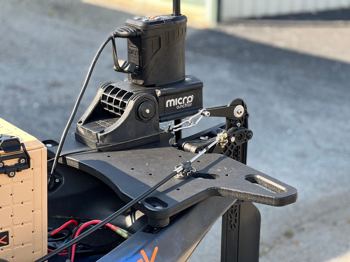 Kayak Stern Plates One Objective NuCanoe Unlimited Mounting Plate Mount motor or anchor + accessory tracks to your NuCanoe Unlimited