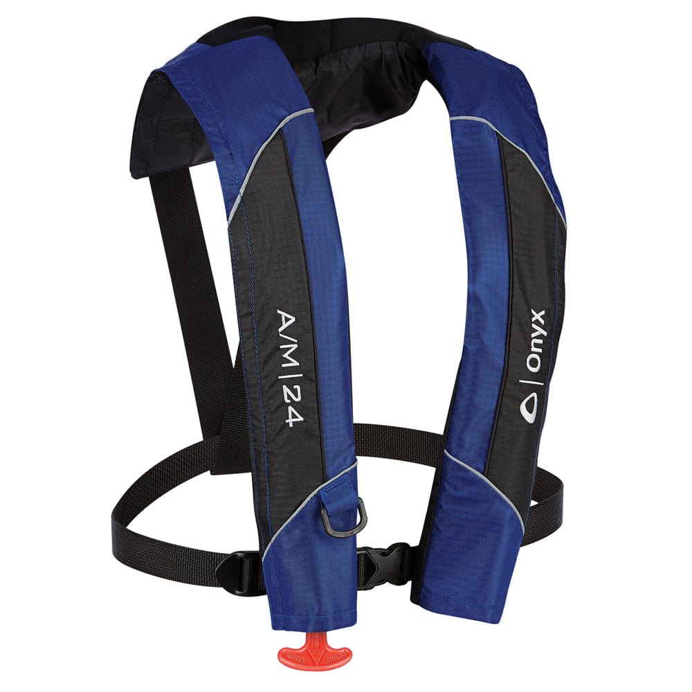 Kayak Accessories Onyx A/M-24 Automatic/Manual Inflatable PFD Life Jacket - Blue