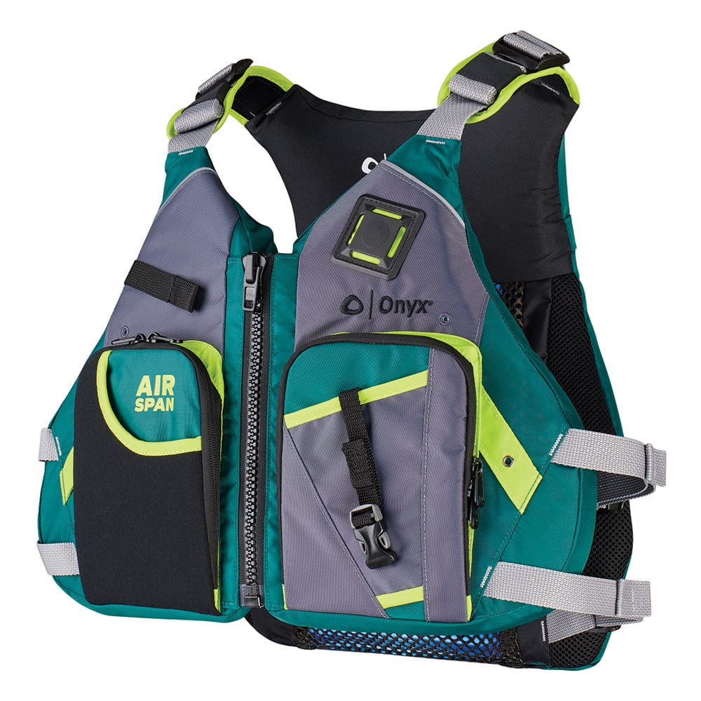 Kayak Accessories Onyx Airspan Angler Life Jacket - M/L - Green Onyx Airspan Angler Life Jacket - Pescador Fishing Supply