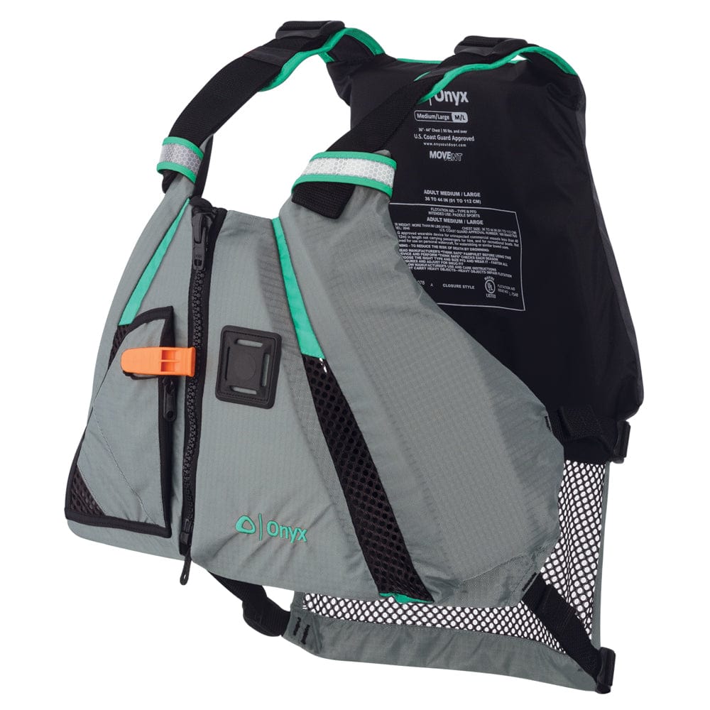 Paddlesports Onyx MoveVent Dynamic Life Jacket XL/2XL / Aqua/Grey Onyx MoveVent Dynamic Life Jacket | Pescador Fishing Supply