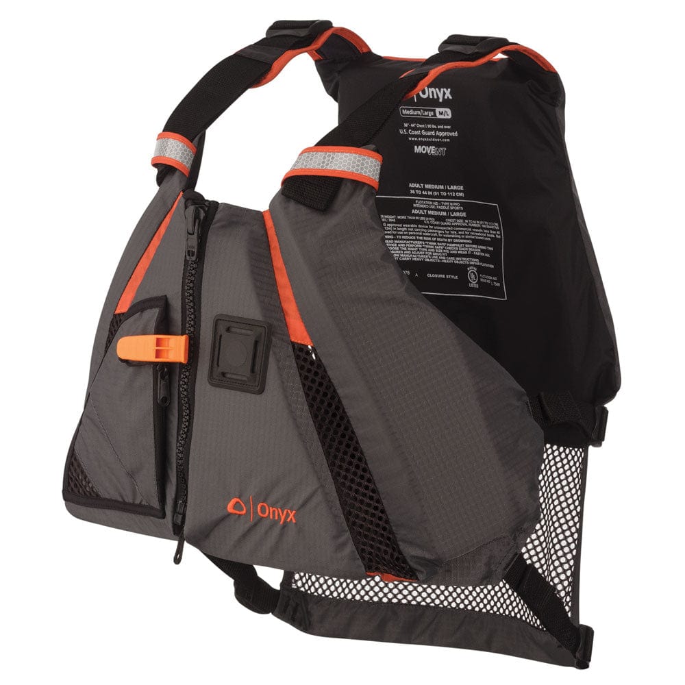 Paddlesports Onyx MoveVent Dynamic Life Jacket XL/2XL / Orange/Grey Onyx MoveVent Dynamic Life Jacket | Pescador Fishing Supply