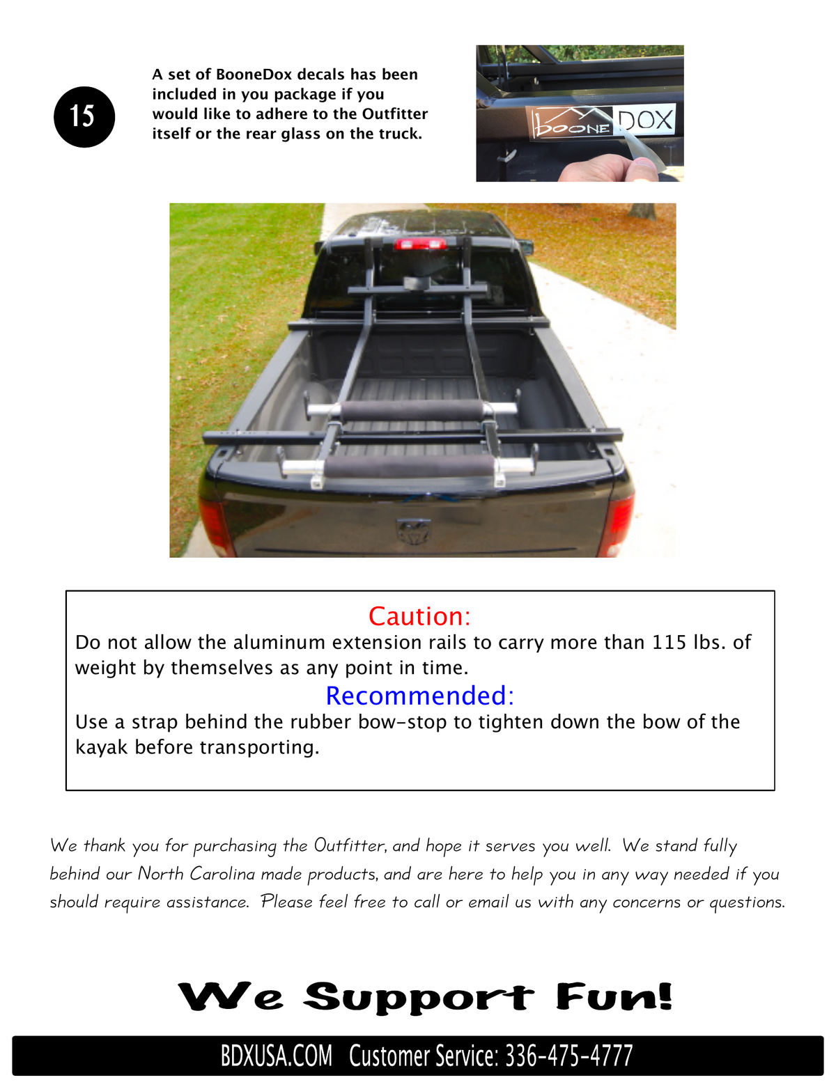 Boonedox Outfitter Truck Bed Kayak Rack