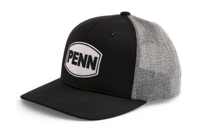 Fishing Hats Penn Fishing Hats & Visor – Performance Sun Protection Headwear Black Heather Grey Trucker Hat Penn Fishing Hats & Visor – Pescador Fishing Supply