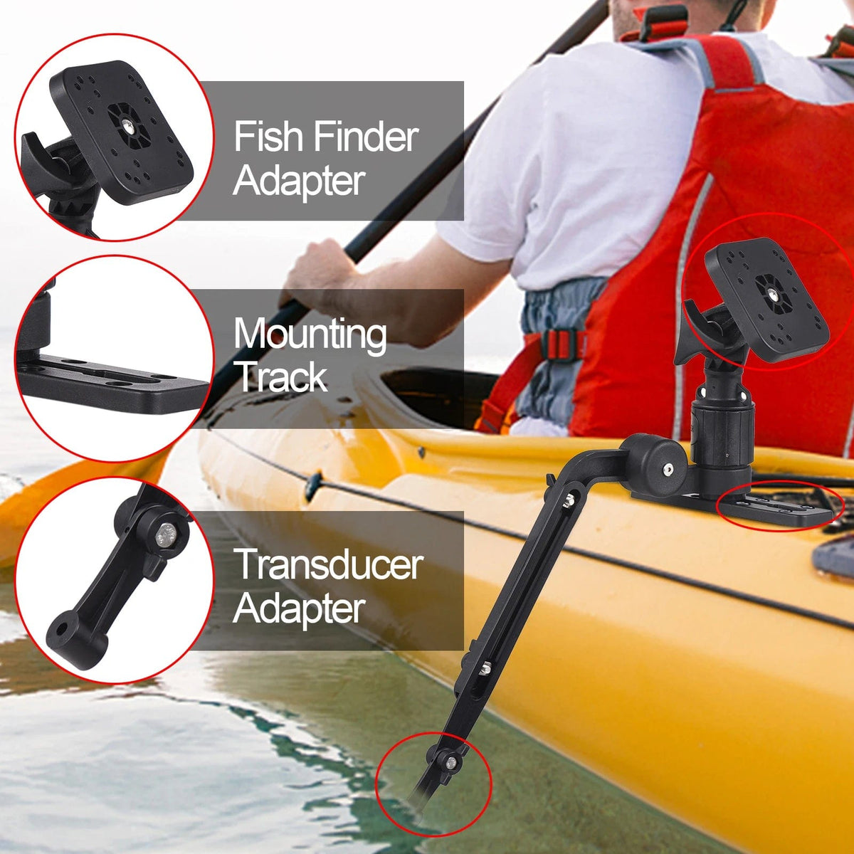 Kayak Accessories PFS Universal Kayak Fish Finder Mount &amp; Transducer Arm PFS Universal Kayak Fish Finder Mount &amp; Transducer Arm | Pescador Fishing Supply