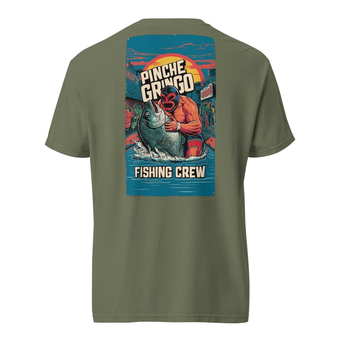 Pinche Gringo Lucha Libre Fishing Shirt – Premium Cotton Tee