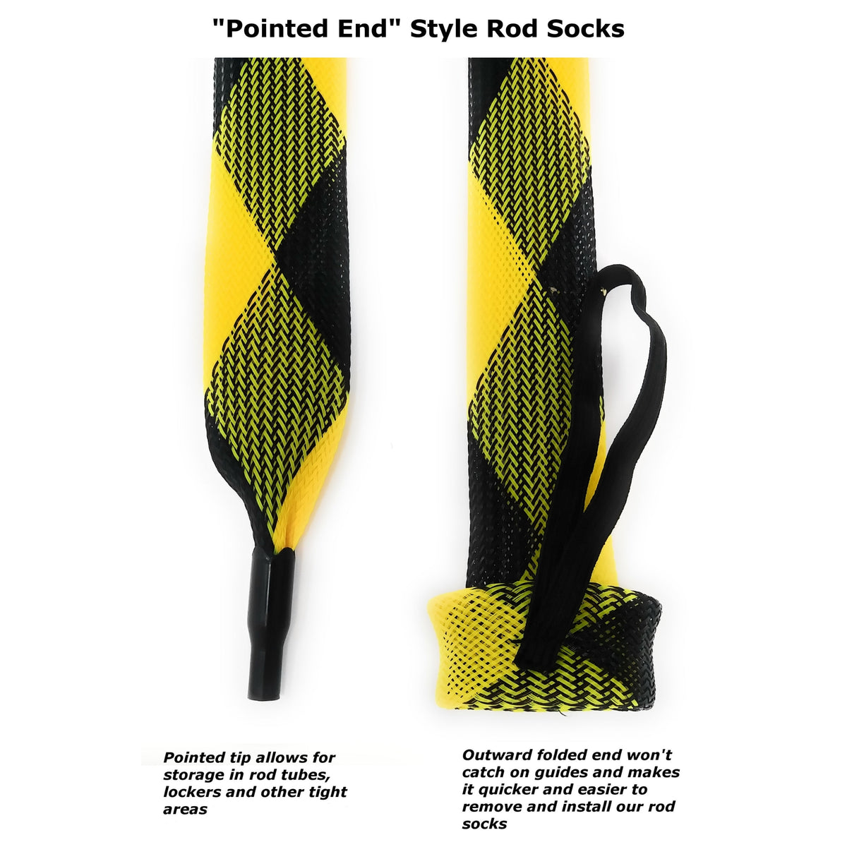Reaction Tackle Fishing Rod Sock 2-Pack – Versatile Rod Protection