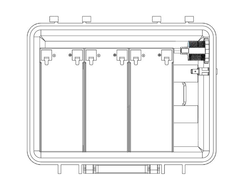 Electronics Portable Power Station with 5 Circuit Wireless Digital Switching System (batteries not included) Portable Power Station with 5 Circuit Wireless Digital Switching System (batteries not included)
