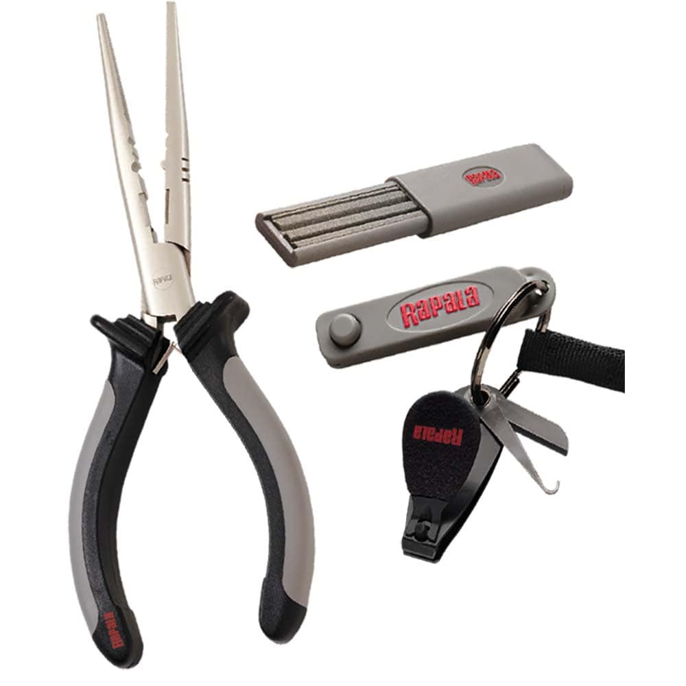 Fishing Rapala Combo Pack - Pliers, Clipper, Punch &amp; Sharpener